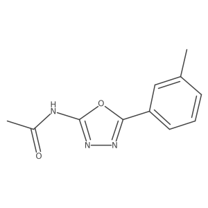 N-[5-(3-methylphenyl)-1,3,4-oxadiazol-2-yl]acetamide Structure