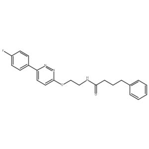 N-(2-((6-(4-fluorophenyl)pyridazin-3-yl)oxy)ethyl)-4-phenylbutanamide Structure
