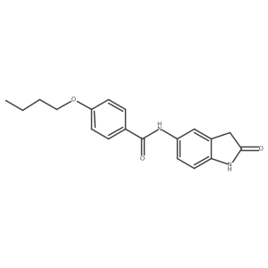 4-butoxy-N-(2-oxoindolin-5-yl)benzamide Structure