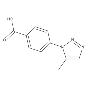 4-(5-methyl-1H-1,2,3-triazol-1-yl)benzoic acid结构式