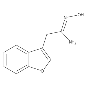 [C(Z)]-N-Hydroxy-3-benzofuranethanimidamide结构式