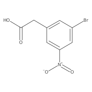 2-(3-Bromo-5-nitrophenyl)acetic acid Structure