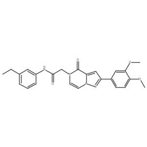 2-[2-(3,4-dimethoxyphenyl)-4-oxopyrazolo[1,5-a]pyrazin-5(4H)-yl]-N-(3-ethylphenyl)acetamide Structure