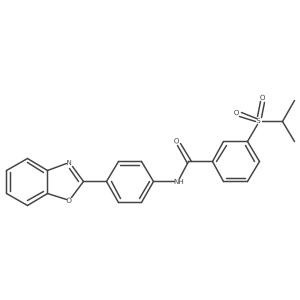 N-(4-(benzo[d]oxazol-2-yl)phenyl)-3-(isopropylsulfonyl)benzamide Structure