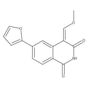 6-Furan-2-yl-4-methoxymethylene-4H-isoquinoline-1,3-dione结构式