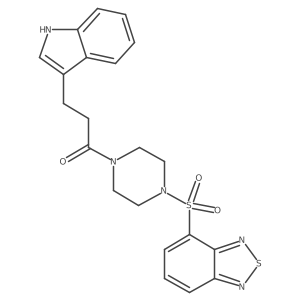 1-[4-(2,1,3-benzothiadiazol-4-ylsulfonyl)piperazin-1-yl]-3-(1H-indol-3-yl)propan-1-one Structure