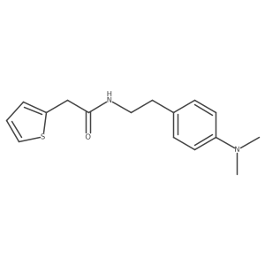 N-(4-(dimethylamino)phenethyl)-2-(thiophen-2-yl)acetamide Structure
