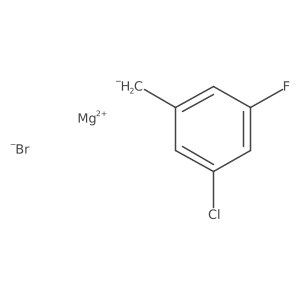 3-Chloro-5-fluorobenzylmagnesium bromide结构式