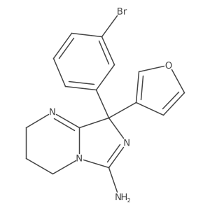 8-(3-Bromophenyl)-8-(3-furyl)-2,3,4,8-tetrahydroimidazo[1,5-a]pyrimidin-6-amine Structure