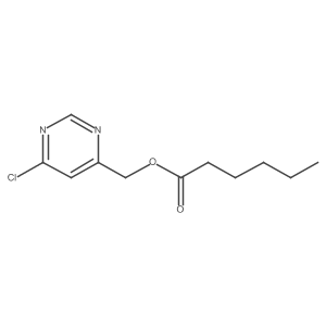 Hexanoic acid 6-chloro-pyrimidin-4-ylmethyl ester Structure