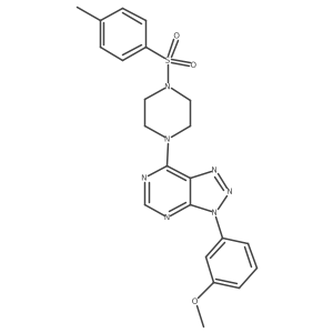 3-(3-methoxyphenyl)-7-(4-tosylpiperazin-1-yl)-3H-[1,2,3]triazolo[4,5-d]pyrimidine结构式