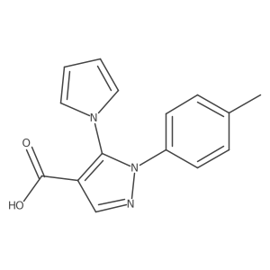 1-(4-methylphenyl)-5-(1H-pyrrol-1-yl)-1H-pyrazole-4-carboxylic acid Structure