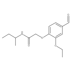 N-(butan-2-yl)-2-(2-ethoxy-4-formylphenoxy)acetamide Structure