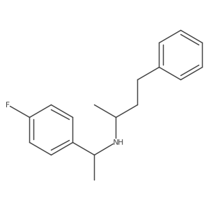 N-[1-(4-Fluorophenyl)ethyl]-I+/--methylbenzenepropanamine结构式