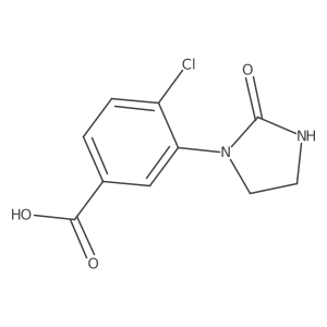 4-Chloro-3-(2-oxoimidazolidin-1-yl)benzoic acid结构式