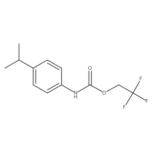 2,2,2-trifluoroethyl N-[4-(propan-2-yl)phenyl]carbamate结构式