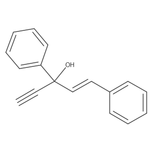 1,3-Diphenylpent-1-en-4-yn-3-ol Structure