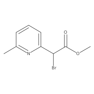 Methyl bromo(6-methyl-2-pyridinyl)acetate Structure