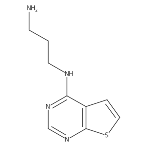 N1-{thieno[2,3-d]pyrimidin-4-yl}propane-1,3-diamine结构式