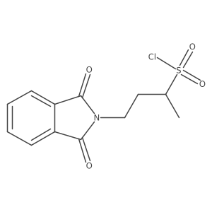 4-(1,3-dioxo-2,3-dihydro-1H-isoindol-2-yl)butane-2-sulfonyl chloride结构式