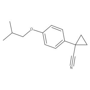 1-[4-(2-Methylpropoxy)phenyl]cyclopropanecarbonitrile结构式