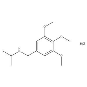 (Propan-2-yl)[(3,4,5-trimethoxyphenyl)methyl]amine hydrochloride结构式