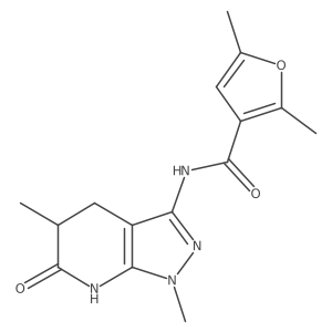 N-(1,5-dimethyl-6-oxo-4,5,6,7-tetrahydro-1H-pyrazolo[3,4-b]pyridin-3-yl)-2,5-dimethylfuran-3-carboxamide Structure