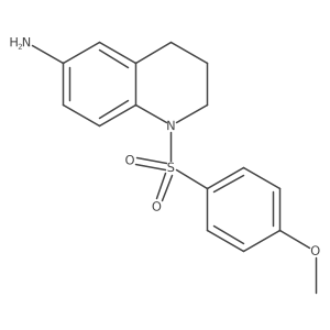 1-[(4-Methoxyphenyl)sulfonyl]-1,2,3,4-tetrahydroquinolin-6-amine结构式