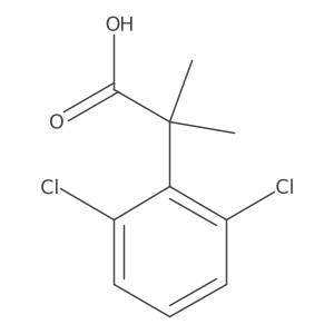 2-(2,6-Dichlorophenyl)-2-methylpropanoic acid结构式
