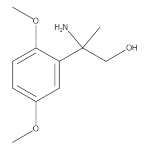 2-Amino-2-(2,5-dimethoxyphenyl)propan-1-ol结构式