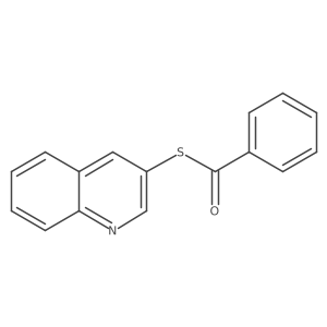 Phenyl(quinolin-3-ylsulfanyl)methanone Structure