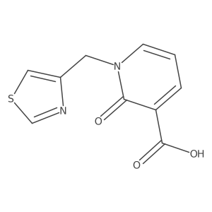 2-Oxo-1-(1,3-thiazol-4-ylmethyl)pyridine-3-carboxylic acid结构式