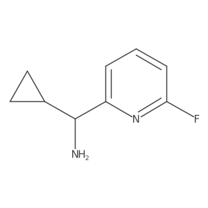 (R)-Cyclopropyl(6-fluoropyridin-2-yl)methanamine结构式