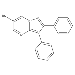 6-Bromo-2,3-diphenylpyrazolo[1,5-a]pyrimidine Structure