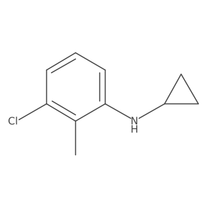 3-chloro-N-cyclopropyl-2-methylBenzenamine结构式