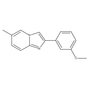 2-(3-Methoxyphenyl)-6-methylimidazo[1,2-a]pyridine结构式