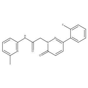 2-(3-(2-fluorophenyl)-6-oxopyridazin-1(6H)-yl)-N-(6-methylpyridin-2-yl)acetamide Structure