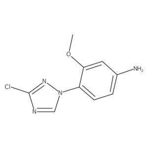 4-(3-chloro-1H-1,2,4-triazol-1-yl)-3-methoxyaniline Structure
