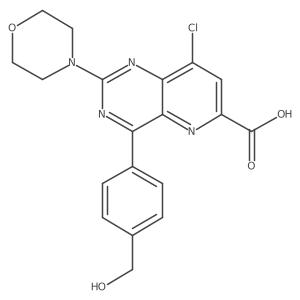 8-Chloro-4-[4-(hydroxymethyl)phenyl]-2-morpholin-4-ylpyrido[3,2-d]pyrimidine-6-carboxylic acid结构式