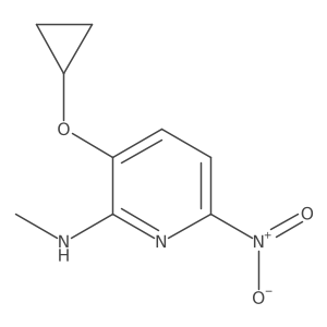 3-Cyclopropoxy-N-methyl-6-nitropyridin-2-amine Structure