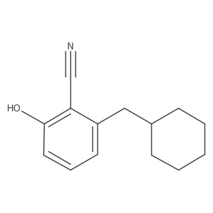 2-(Cyclohexylmethyl)-6-hydroxybenzonitrile Structure