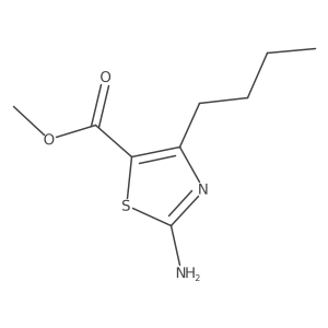 Methyl 2-amino-4-butyl-1,3-thiazole-5-carboxylate结构式
