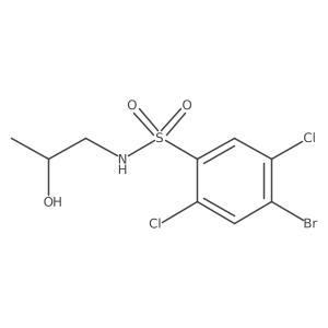 [(4-Bromo-2,5-dichlorophenyl)sulfonyl](2-hydroxypropyl)amine结构式