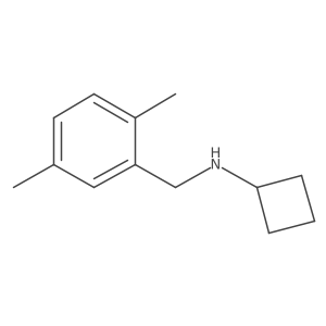 N-[(2,5-dimethylphenyl)methyl]cyclobutanamine结构式