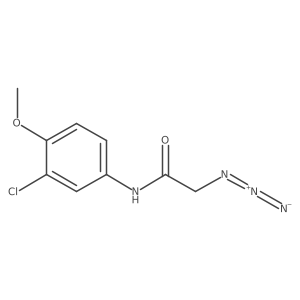 2-azido-N-(3-chloro-4-methoxyphenyl)acetamide Structure