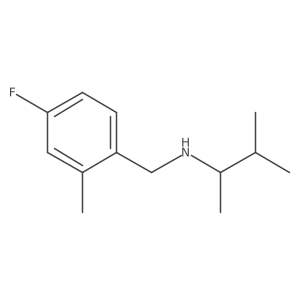 [(4-Fluoro-2-methylphenyl)methyl](3-methylbutan-2-yl)amine结构式