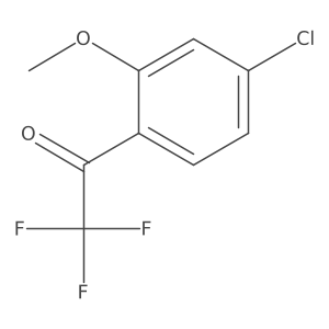 1-(4-Chloro-2-methoxyphenyl)-2,2,2-trifluoroethanone Structure