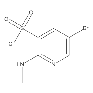 5-Bromo-2-(methylamino)pyridine-3-sulfonyl chloride Structure