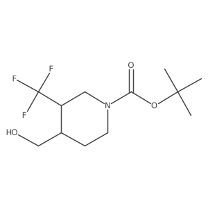 Tert-butyl 4-(hydroxymethyl)-3-(trifluoromethyl)piperidine-1-carboxylate Structure