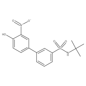 4-(3-t-Butylsulfamoylphenyl)-2-nitrophenol Structure
